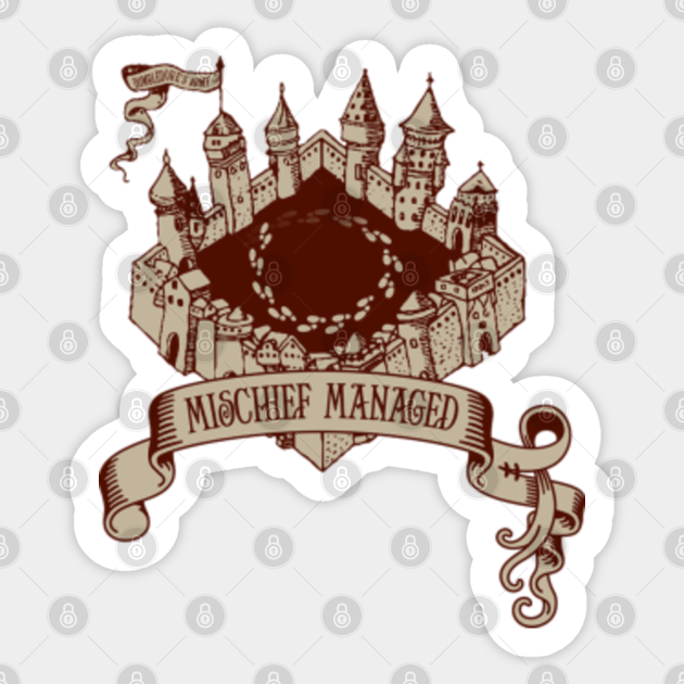 Managed Mischief Harry Potter Sticker TeePublic